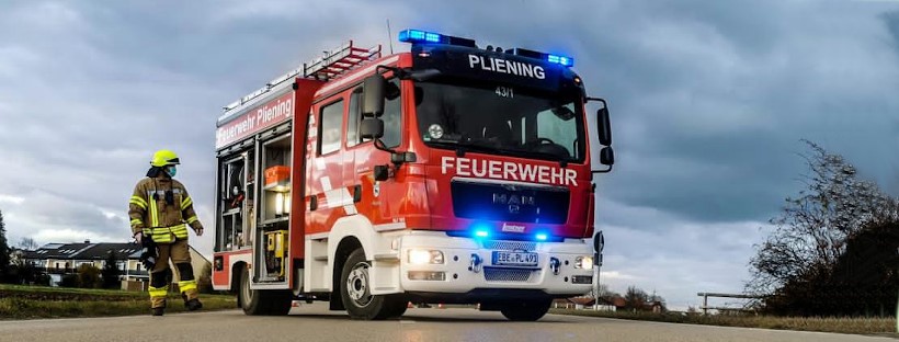 Mitglieder der Feuerwehr Pliening