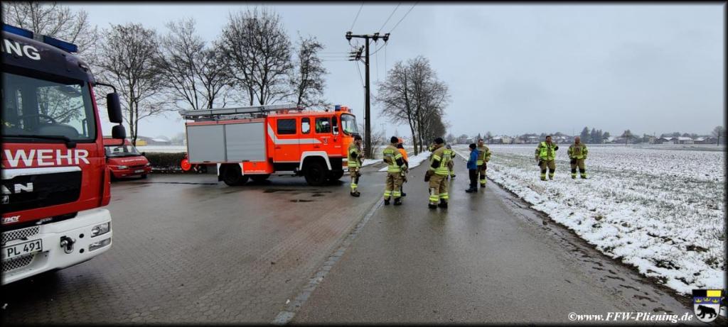 Absicherung des Maibaum-Transports in Pliening – 02.04.2022