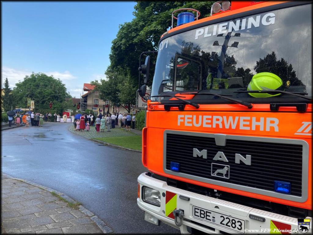 Absicherung der Fronleichnamsprozession in Pliening –&nbsp;16.06.2022