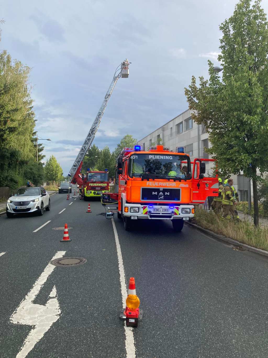 Übung: Brand in einer Senioreneinrichtung in Neufinsing –&nbsp;21.07.2023