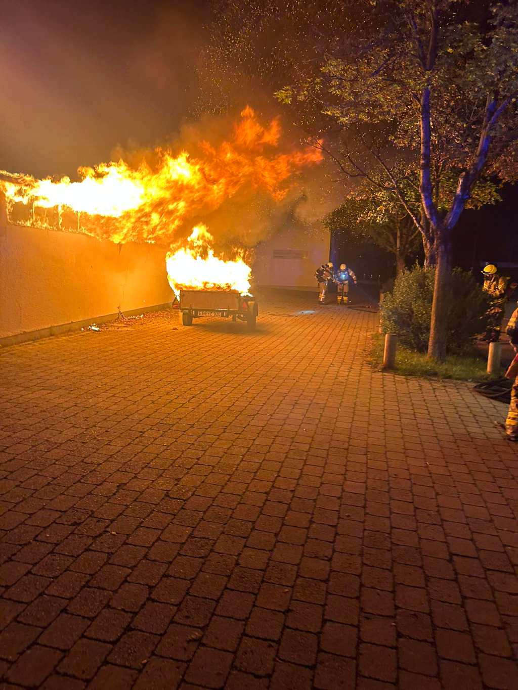 Brand an der Grundschule Pliening – 15.06.2024
