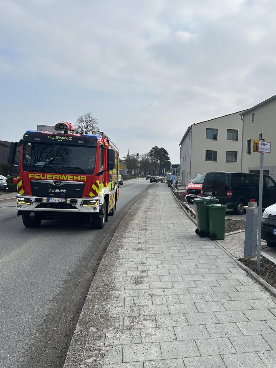 Einsatz der Feuerwehr Pliening an einer ausgelösten Brandmeldeanlage, März 2026