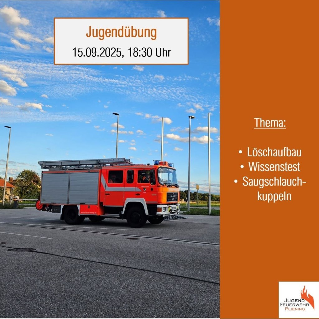 Training für den Kreisjugendfeuerwehrtag in Grafing – Bild 1