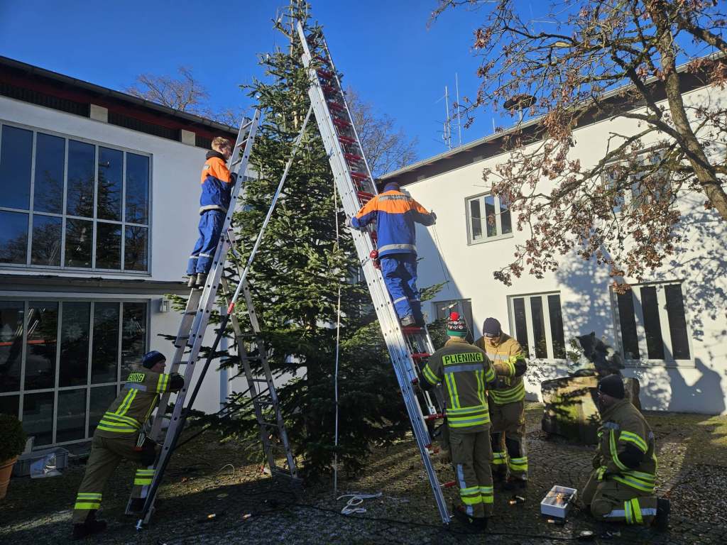 Christbaum am Rathaus geschmückt – Bild 2