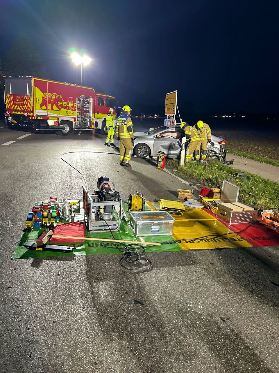 Verkehrsunfall mit eingeschlossener Person an der EBE 2 – 20.10.2026